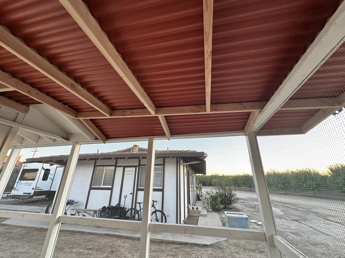 Roof underside
