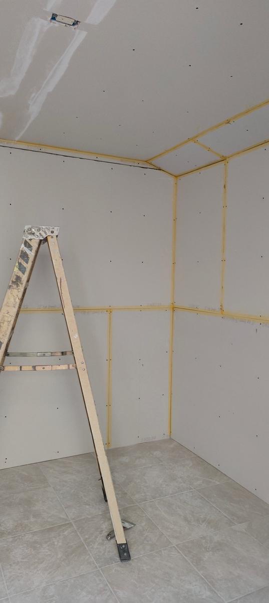 New drywall hung