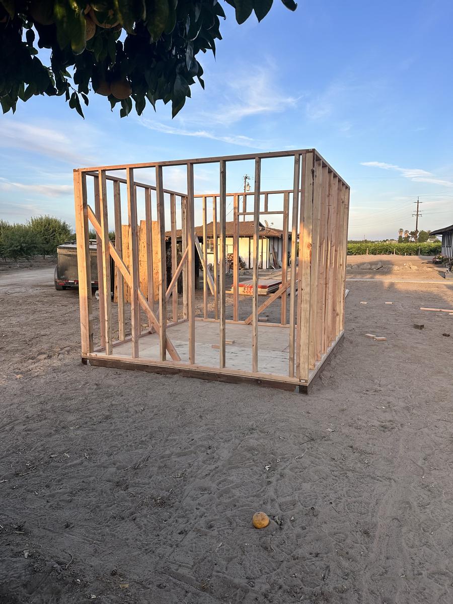Walls framed